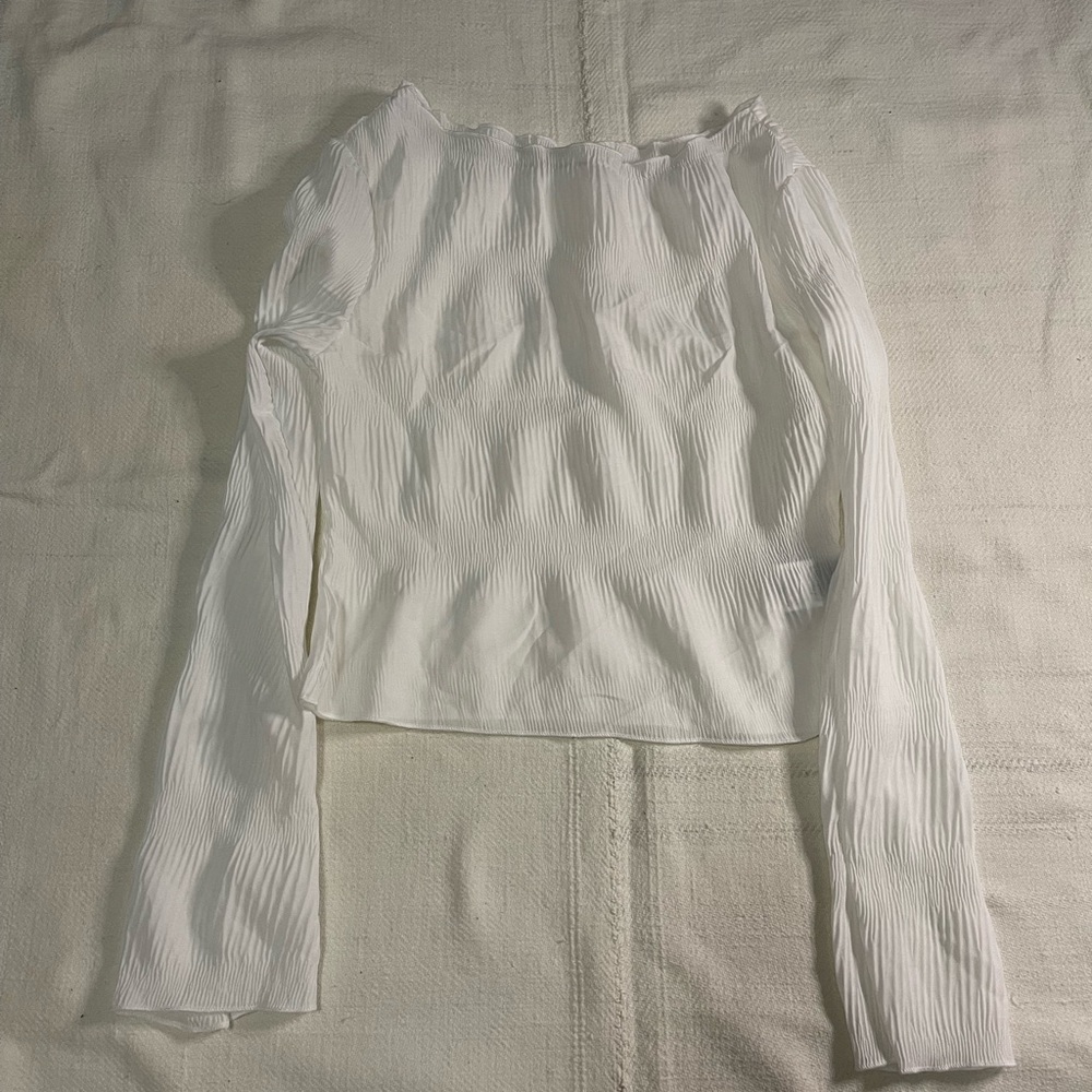 White Long Sleeve Women's Top